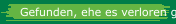 Gefunden, ehe es verloren geht