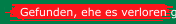 Gefunden, ehe es verloren geht